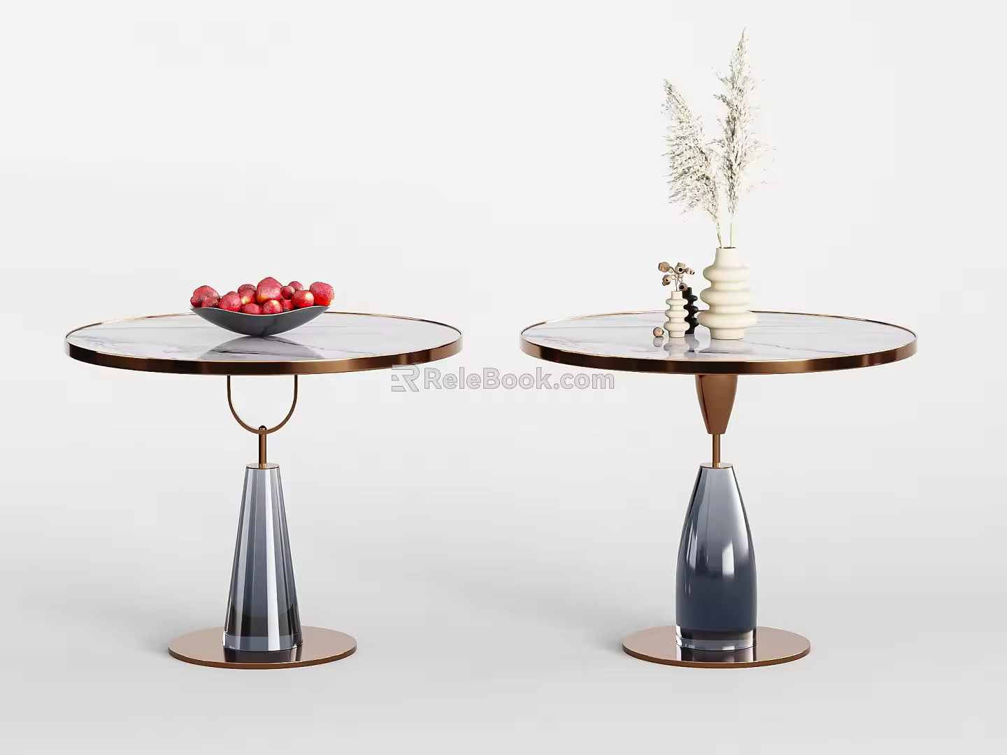Modern round several sides and corners ornaments 3d model
