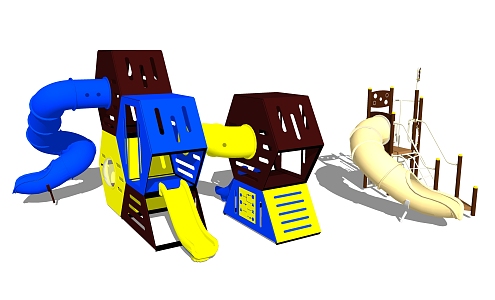 Modern play equipment Children's play equipment 3d model