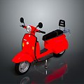 Scooter Motorcycle Two-wheeled Motocross Motorcycle Road Race Motorcycle Motor Vehicle 3d model