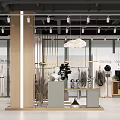 Modern Clothing Store Interior Design With Fashion Displays Mannequins Pendant Lights And Decorative Plants