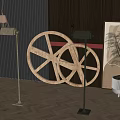 Floor lamp combination 3d model