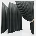 Gray Velvet Curtains with Soft Texture Elegant Drapery and Luxurious Tieback Design