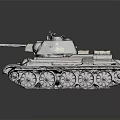 Realistic 3D Military Tank Model With Tracks Gun Barrel And Turret