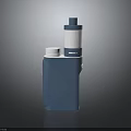 Blue Medical Inhaler Device With White Cap And Portable Respiratory Design