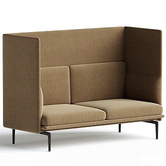 Modern double sofa 3d model