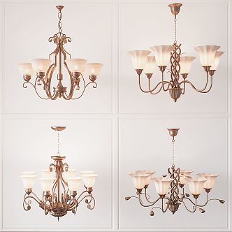 American chandelier 3d model