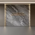 Modern Front Desk Background Wall Simple Background Wall Front Desk Reception Area Background Wall Company Front Desk Background Wall 3d model