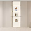 Modern sofa background wall 3d model