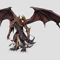 Dragon Demon Dragon Warrior Archer 3d model