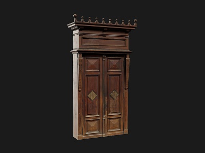 Old Wooden Door 3d model