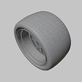 High Quality Car Tire Featuring Metallic Alloy Wheel And Deep Tread Pattern 3d model