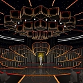 Modern Stage Tibetan Song Meeting Stage 3d model