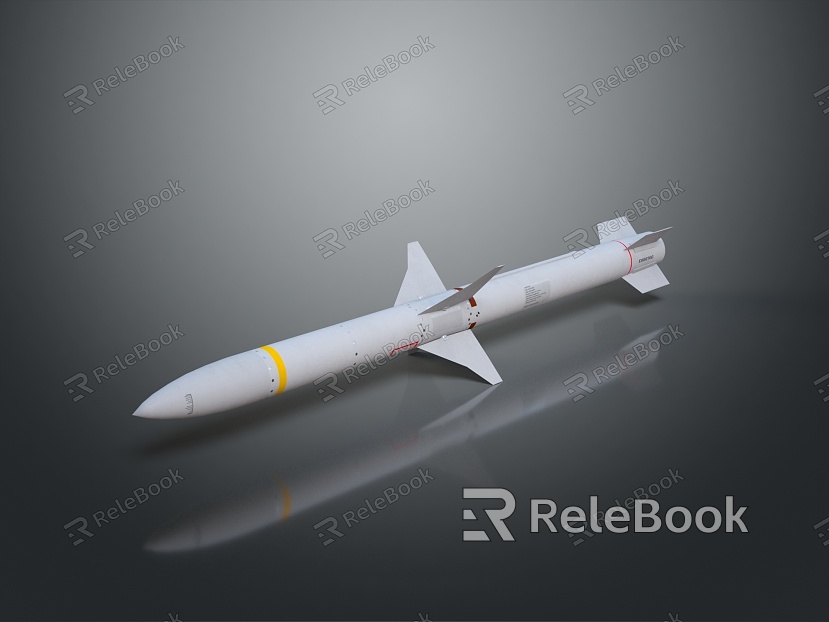 Modern AGM Anti-Radiation Missile Bomb Missile Airborne Missile Anti-Radiation Missile model