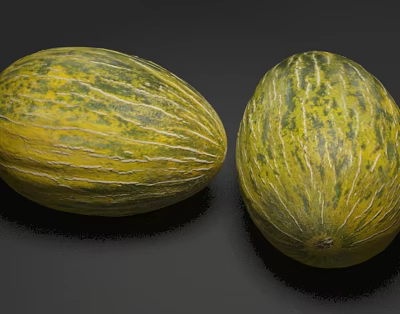 Modern Hami Melon Watermelon 3d model Modern Hami Melon Watermelon 3d model