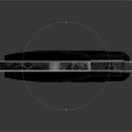 Modern Tactical Knife With Black Handle And Sharp Metal Blade