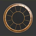 Medieval Shield Ancient Shield Defensive Weapon Ancient Shield Iron Shield Protective Shield Wooden Shield 3d model