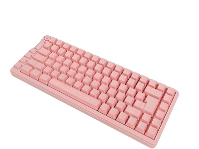 Stylish Pink Keyboard With Full Size Layout And Comfortable Key Design 3d model