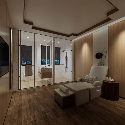 modern massage room bath center massage room 3d model modern massage room bath center massage room 3d model