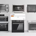 Modern Kitchen Appliances Featuring Microwaves Ovens And Sleek Cooking Equipment