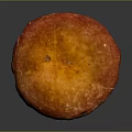 Fresh Red Capped Mushroom With White Stem On Dark Background