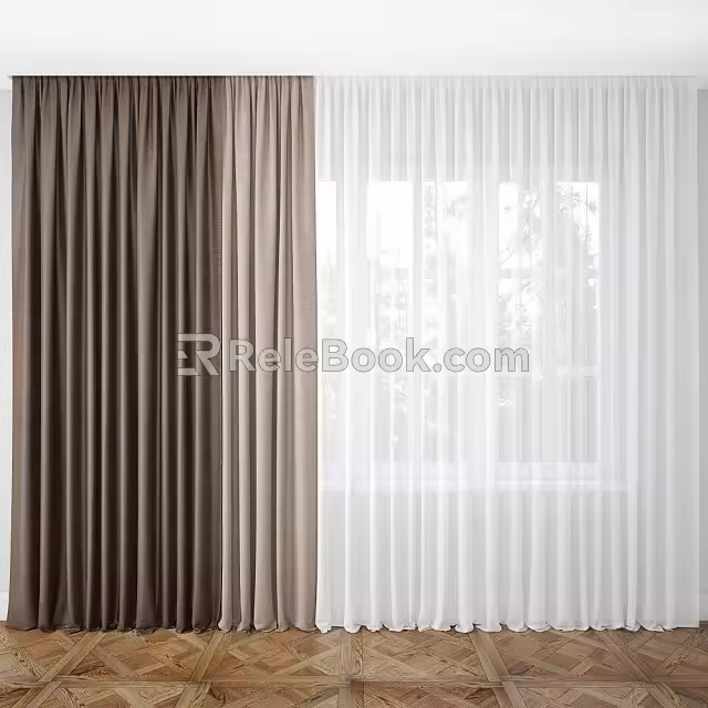 Curtains 3d model