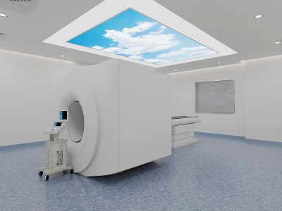 Modern nuclear magnetic resonance instrument nuclear magnetic resonance detection instrument medical equipment 3d model