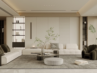 modern living room 3d model