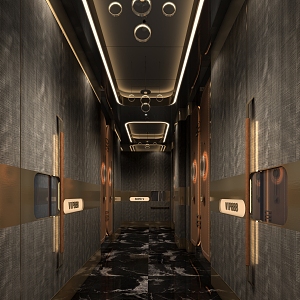 Light Luxury KTV Away 3d model