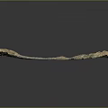 3D Terrain Model Featuring Natural Mountain Valleys and Detailed Land Textures