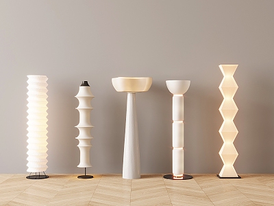 Modern Cream Style Floor Lamp Acrylic Floor Lamp Simple Floor Lamp Decorative Lamp Cream Floor Lamp 3d model