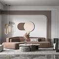 Modern Sofa Coffee Table Combination Sofa Coffee Table 3d model