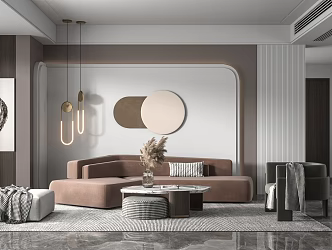 Modern Sofa Coffee Table Combination Sofa Coffee Table 3d model