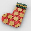 LEGO toy blocks christmas gift socks 3d model