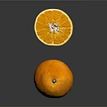 Fresh Juicy Oranges Displayed As Whole And Sliced On Black Background
