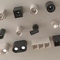 Modern Downlights and Spotlights with Various Styles and Black White Colors