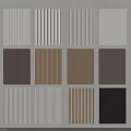 Decorative Wall Panels In Various Styles And Colors For Interior Design 3d model