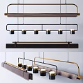 Modern chandelier chandelier combination 3d model