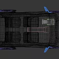 Futuristic Concept Car With White Black Exterior And Blue Circular Accents Open Doors