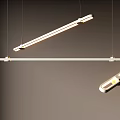 Modern Sleek Linear Pendant Lights With Minimalist Metal Frame For Contemporary Interior