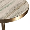 Modern Round Side Tables With Wooden Tops And Stable Metal Stands