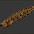 Traditional Bamboo Raft Eco Friendly Water Transportation Vehicle For Rivers