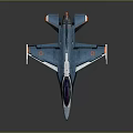 Blue Modern Fighter Jet Featuring Orange Tail Tips Sleek Cockpit And Aerodynamic Design