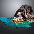 Natural Stone Rock Formation With Turquoise Water And Scenic Coastal Landscape