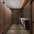 Modern Public Restroom Interior Design With Marble Walls Living Plant Walls And Washbasins