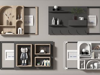 Modern Wall Cabinet Hanging Cabinet Wall Cabinet 3d model