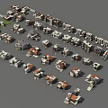 Detached Villas With Various Architectural Styles Exterior Designs And Roof Types