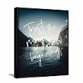 Two Framed Wall Art With Escape Breathe New Places Trust Magic Beginnings Mountain Water Reflection