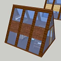 Triangular Roof Wooden Houses With Large Glass Windows And Dual Modern Design