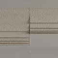Modern Gray Pleated Curtains With Textured Fabric For Home Interior Decor