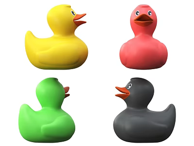 Little Yellow Duck Little Black Duck Inflatable Little Yellow Duck Cartoon Little Yellow Duck Little Duck Doll Bath Duck Powder Duck Toy Duck Duck Cute Duck 3d model